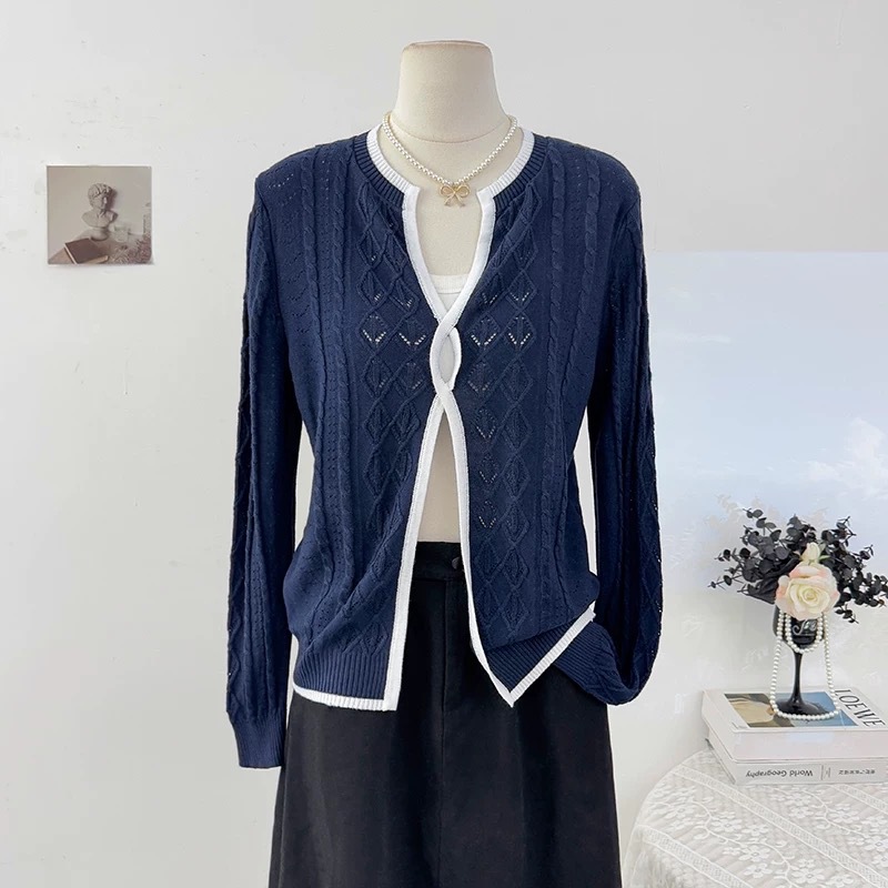 Women's Knitwear Set Cardigan Sweater Top Shirt Clothes Wholesale Women Clothing Apparel Stock Custom Clothing Manufacturer