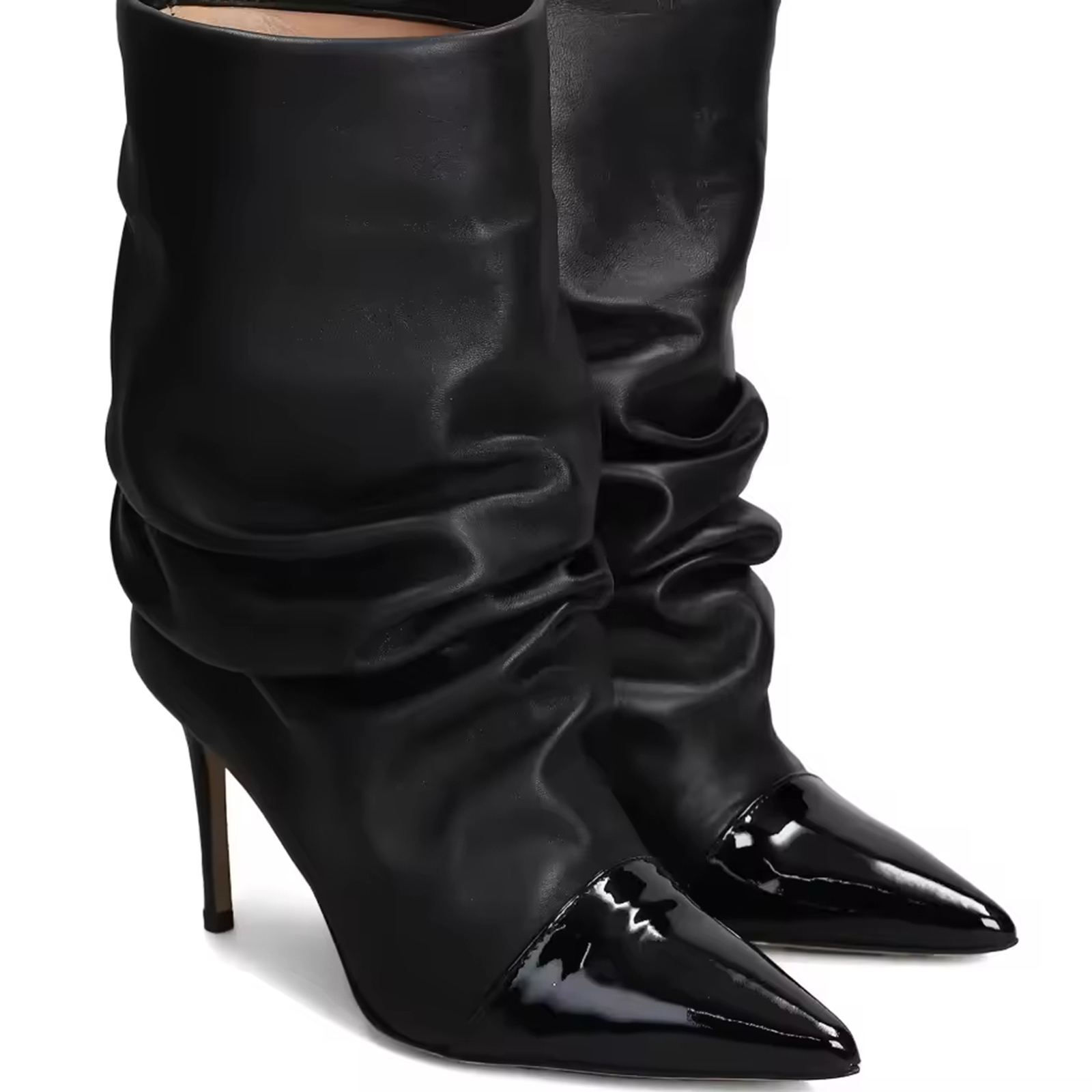 High Quality Casual Western Women's Pointy High Heeled Ankle Boots Recent Winter Suede Ankle Boots for Women