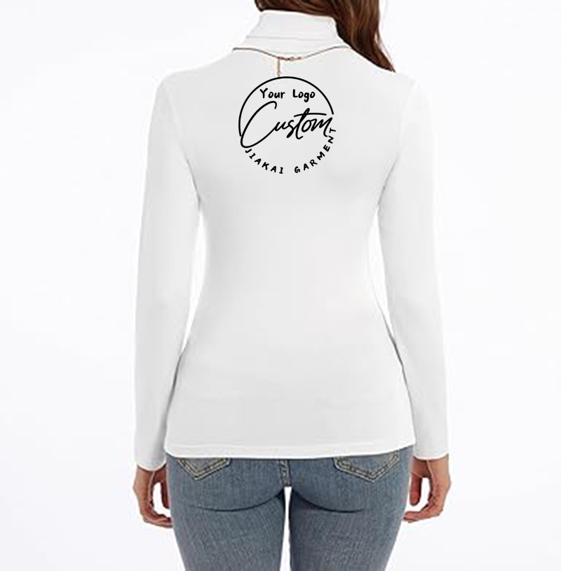 Soft Fabric Women's Turtleneck Long Sleeve Shirts Slim Fitted Lightweight Base Layer Casual Tops Mock Neck T-shirt
