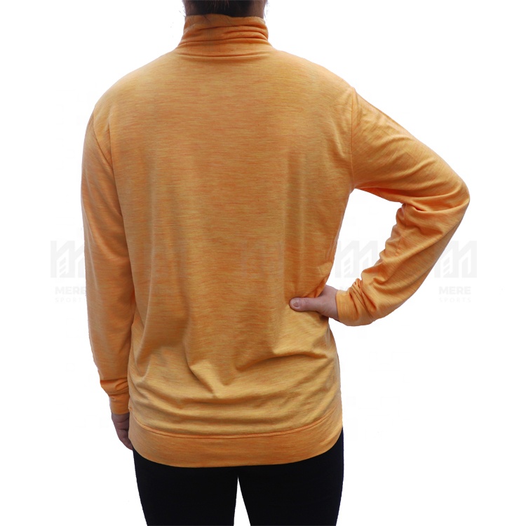 Wholesale Fashion Long Sleeve Shirts Turtleneck Pullover Women's Merino Wool Base Layer T-shirts for Sports Running