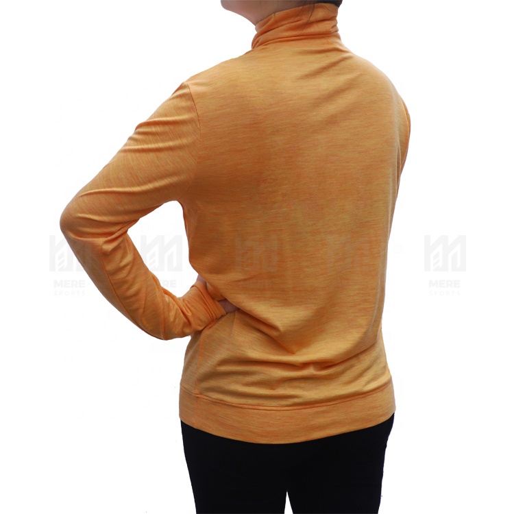 Wholesale Fashion Long Sleeve Shirts Turtleneck Pullover Women's Merino Wool Base Layer T-shirts for Sports Running