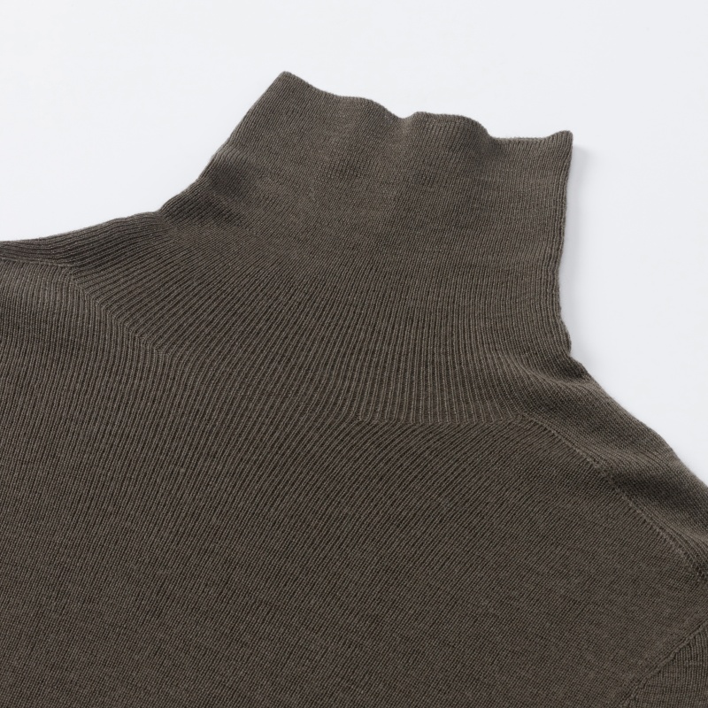 THOUSAND YAN Women 100 Percent Wool Turtleneck Base Layer Slim Fit Fine Gauge Knit Soft Breathable Elegant Minimalist Tops