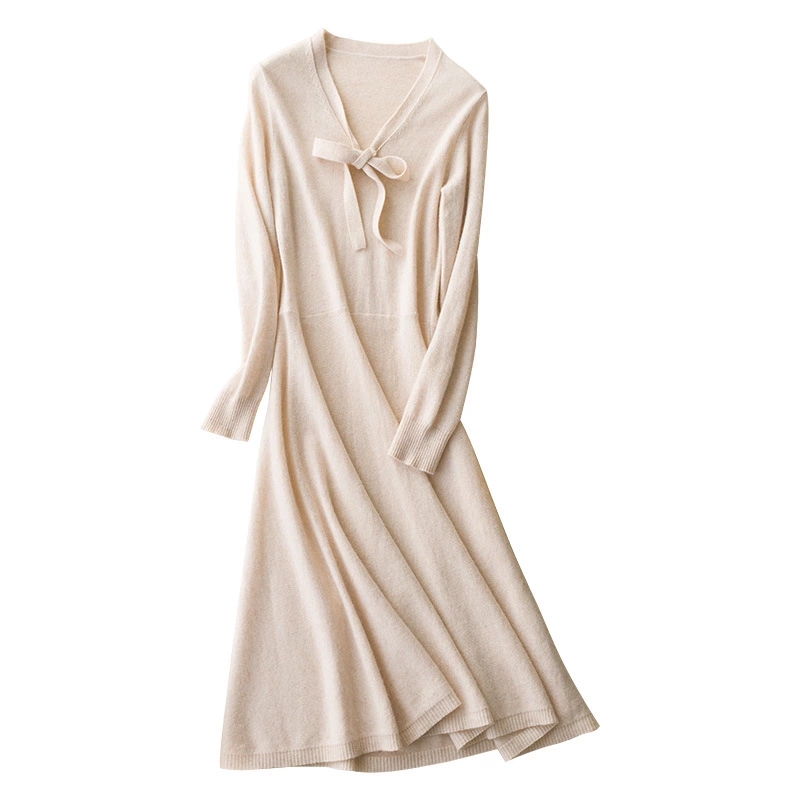 Competitive Price Comfortable Woolen Pullover Winter Sweater Dress for Women