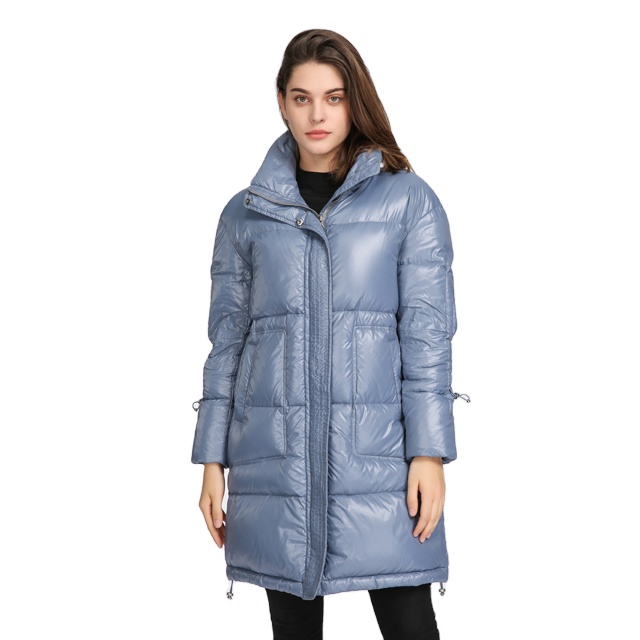 2021 Custom Fashion Casual Female Ladies Down Fill Bubble Long Plus Size Women's Jacket and Puffer Winter Coat for Women