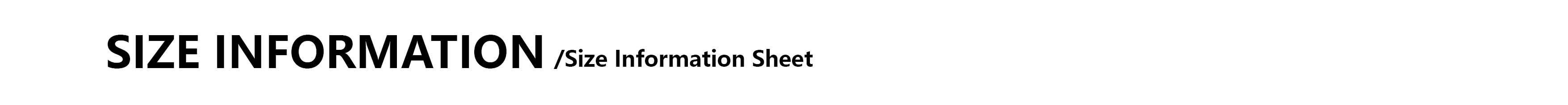 Size Chart Header