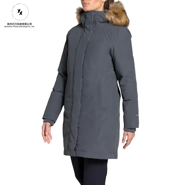 Accept OEM Custom Service Standard Fit Winter Parka Long Style Down Women Outdoor Warm Down Snow