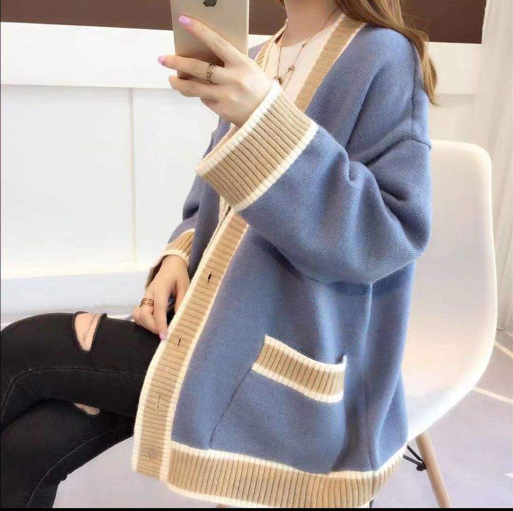 Fashion Stripe Wool Sweater Details 4