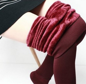 Hot Sale Thermal Thick Winter High Waist Women Fleece Lined Leggings Tights Pantyhose