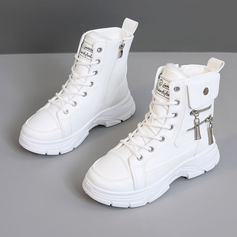 2026 new model Women's Winter Fashion Boots Ankle Height Lace-up Styles Waterproof Breathable Flat Heel Winter Boots