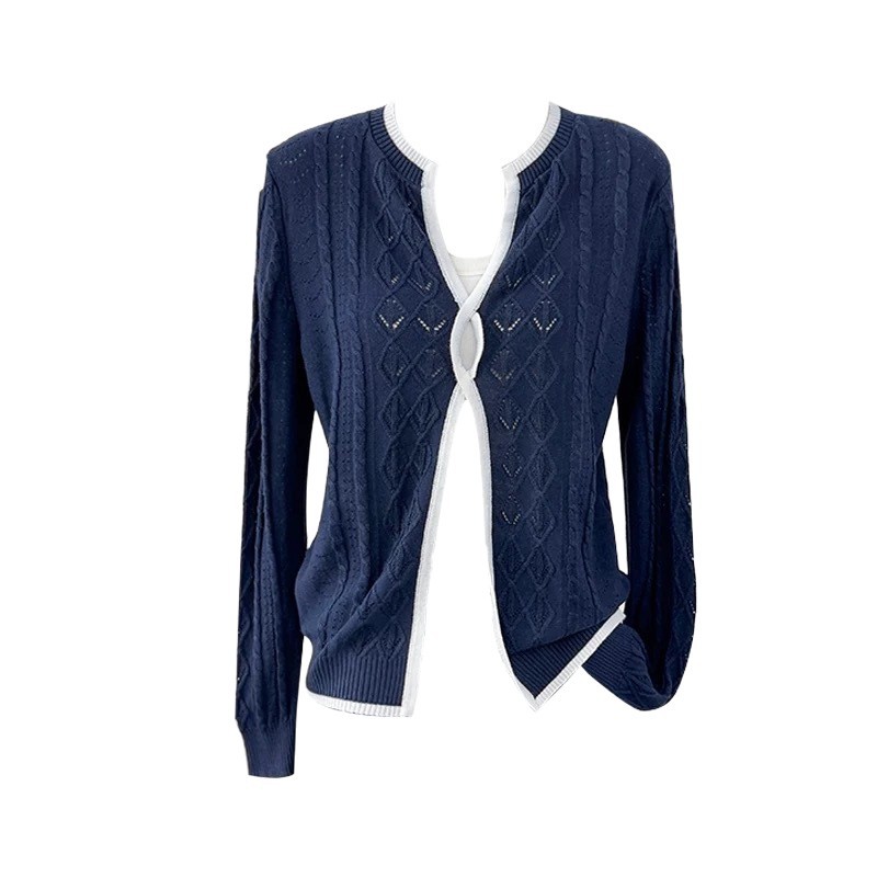 Women's Knitwear Set Cardigan Sweater Top Shirt Clothes Wholesale Women Clothing Apparel Stock Custom Clothing Manufacturer