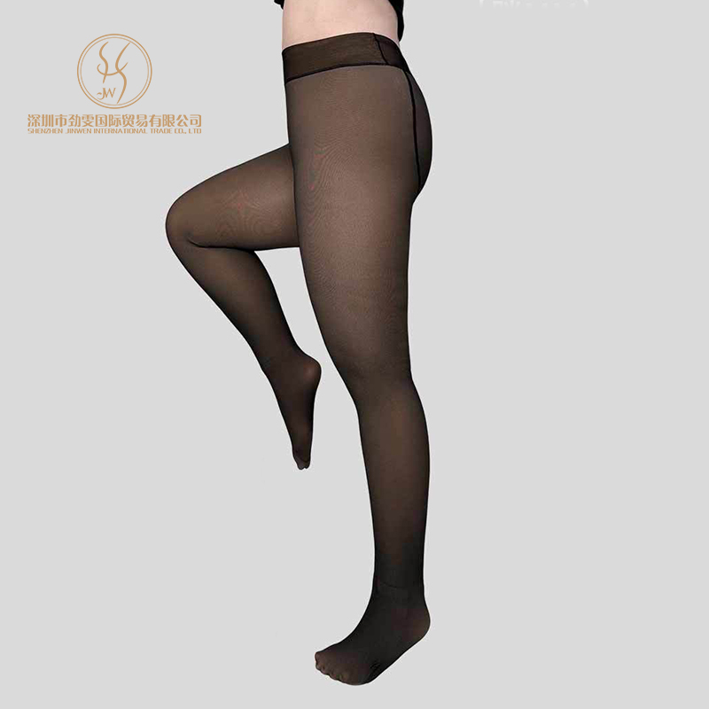 Stockings Tights Winter Legs Thermal Huid Fleece Translucent Panty for Women