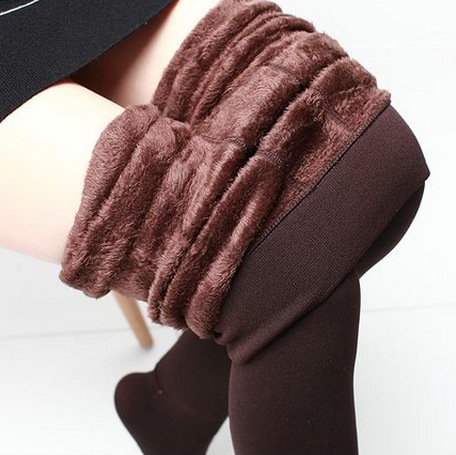 Wholesale High Waist Casual Breathable Winter Warm Plus Size Fleece-Lined Thick Thermal Leggings for Women