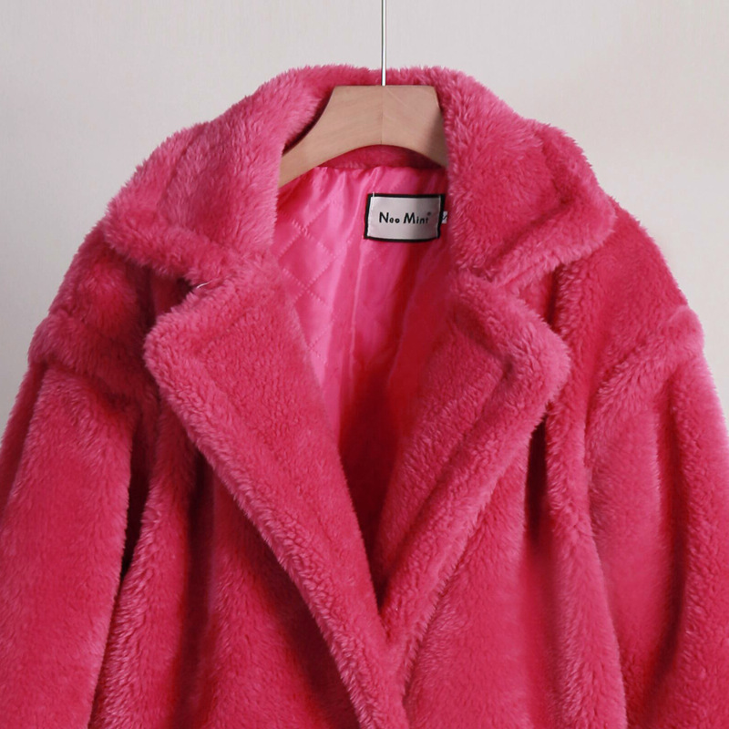 Sherpa fleece coat detail 2