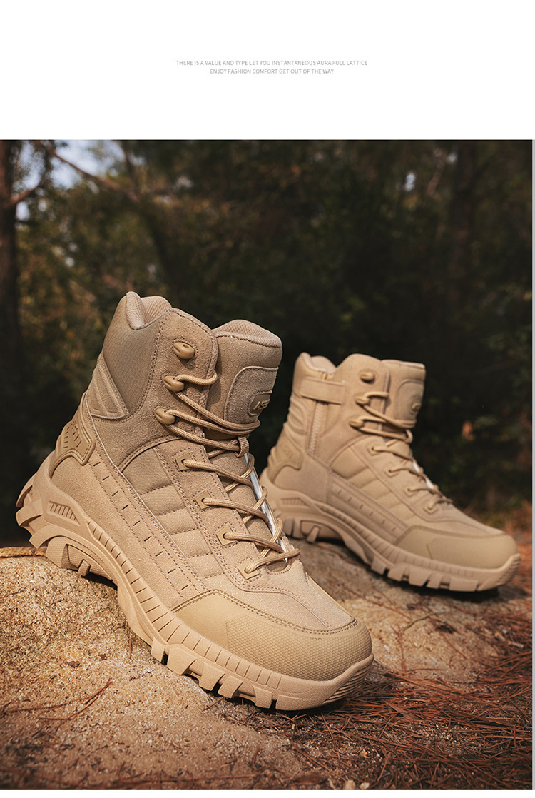Custom Quality Guaranteed Hiking Shoes High Cut Hiking Boots Outdoor Leather Hiking Footwear