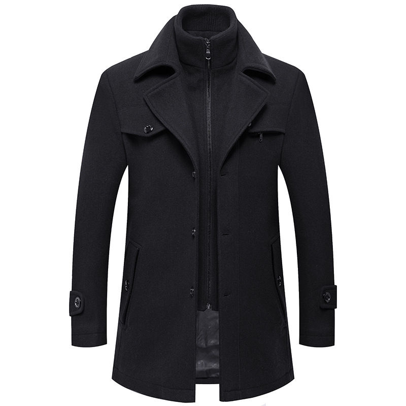 Custom Unisex Beige Overcoat Wool Customized Fashionable Men's Women Cashmere Overcoat Classic Long Winter Wool Coat