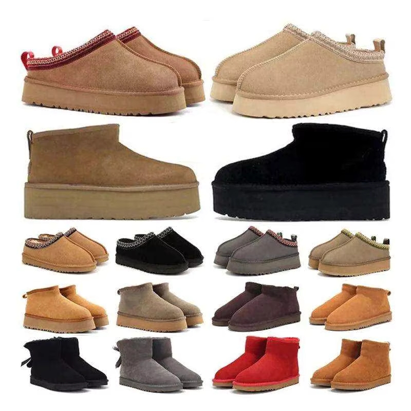 2025 High Quality Women's Uggs Tutz Winter Snow Boots Genuine Leather Soft Fleece Fur Thermal Warm Thick-soled Ankle Muffin