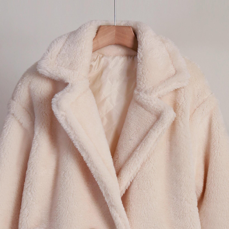 Winter Women Long Trench Green Faux Fur Emerald Puffer Parka Jacket Coat for Women