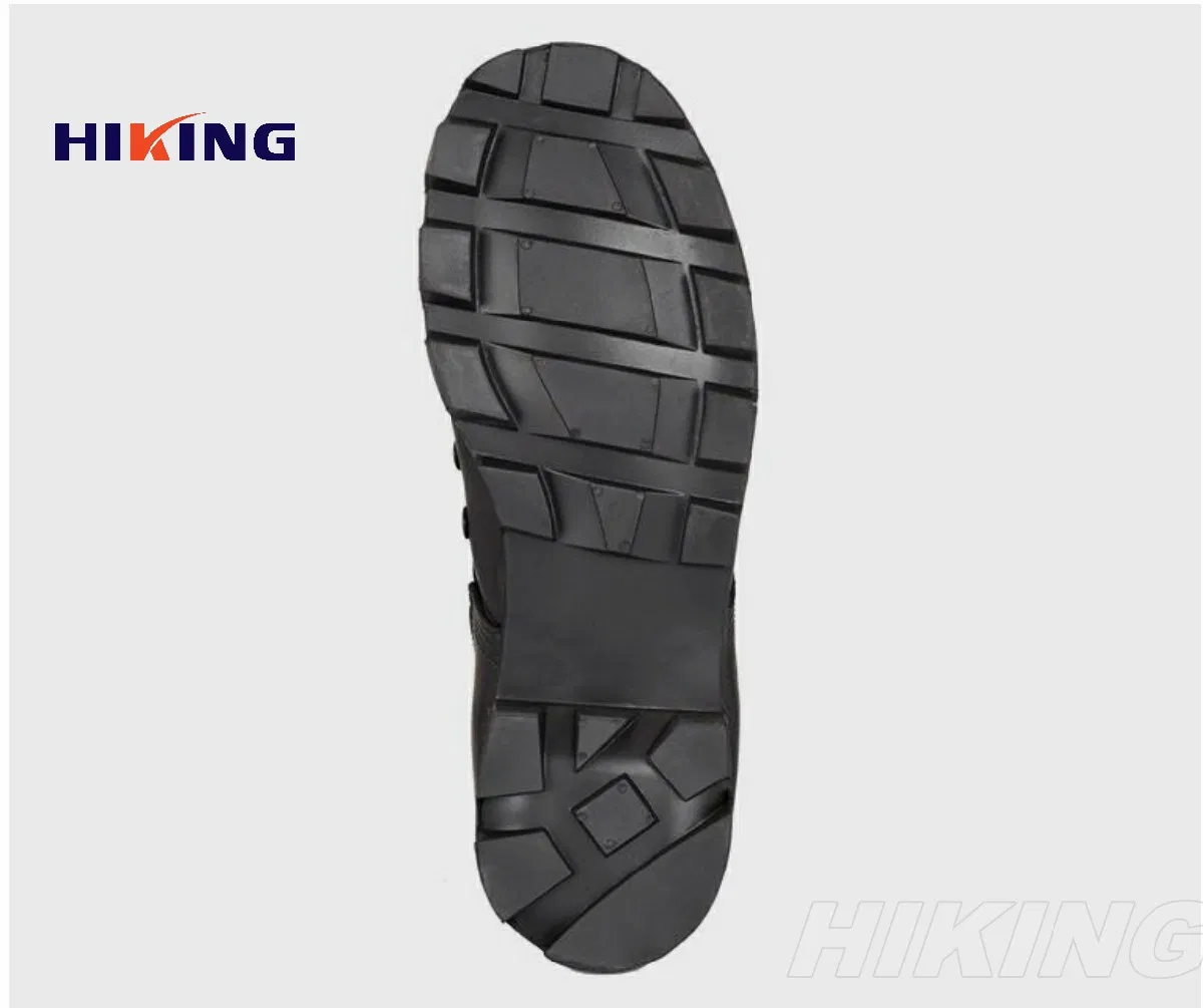 Hiking Combat Black Full Leather Boots Anti-Slip Rubber Sole Shoes Tactical Gear Men's 8" Tactical/Combat Shoes Panama Black Jungle Boots /Footwear
