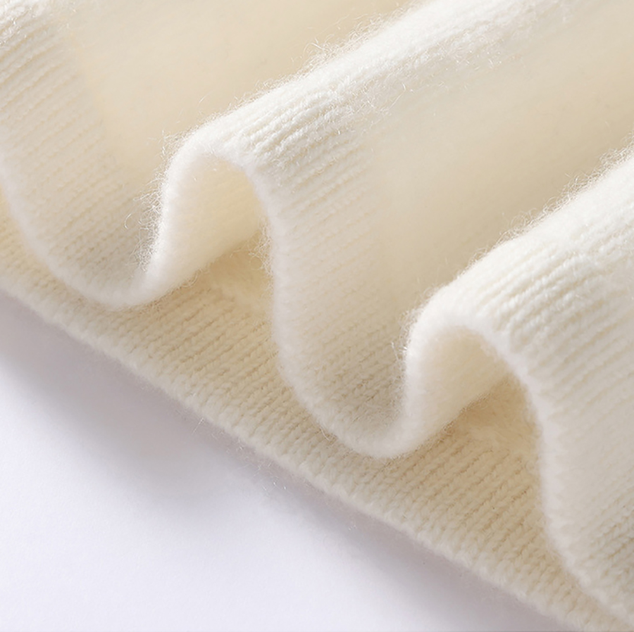 OEM &amp; ODM Women's Cashmere Knit Pullover Custom Wholesale Turtleneck Short Sleeve Loose Thick Base Layer Cashmere Wool Sweater