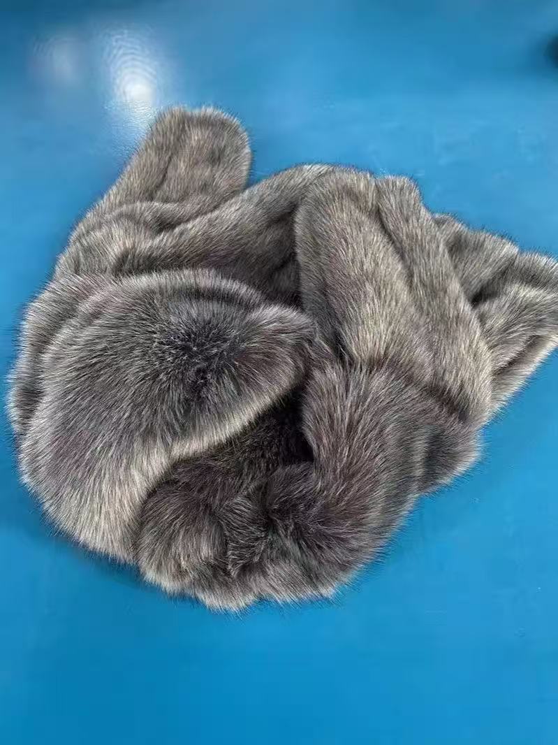 Wholesale Custom Winter New Korean Style Fur Jacket Women's Imitation fox Fur Hooded Warm Coat