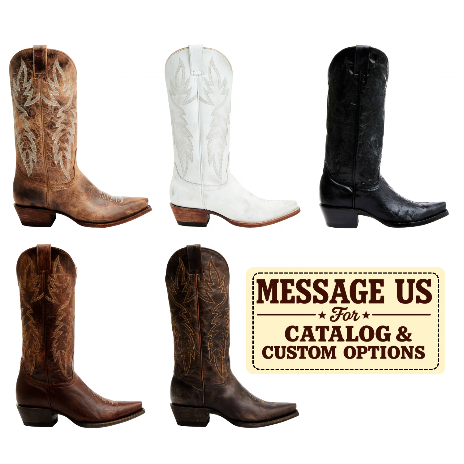 CHENO Customized Boots Women Western Knee High Cowgirl Shoes Cowboy Boots for Women Female