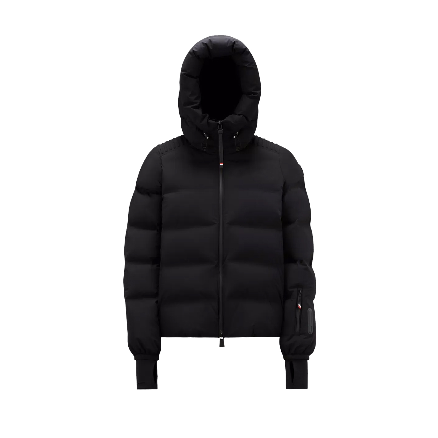 MonckSports 2024 New White Duck Down Filled Coat Heat-sealed Seams Women's Crop Puffer Winter Warm Winter Jacket