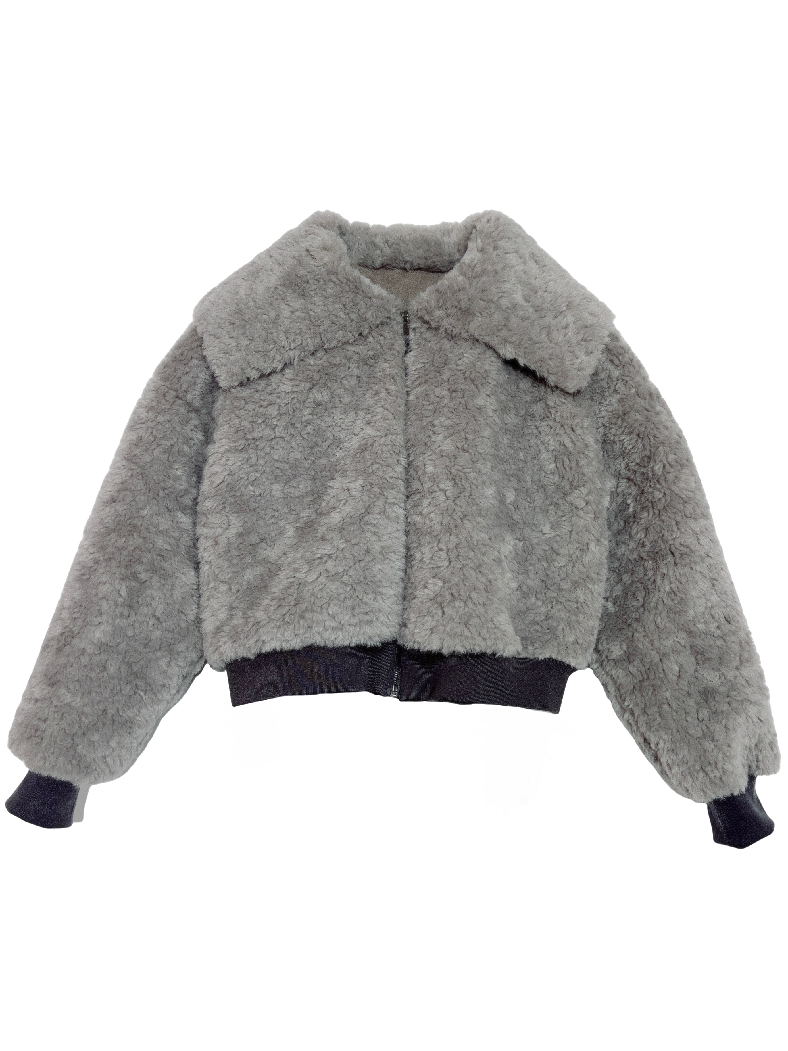 Women's Coat Casual Lapel Fleece Fuzzy Faux Shearling Zipper Coats Warm Winter Oversized Outwear Jackets Winter Clothes