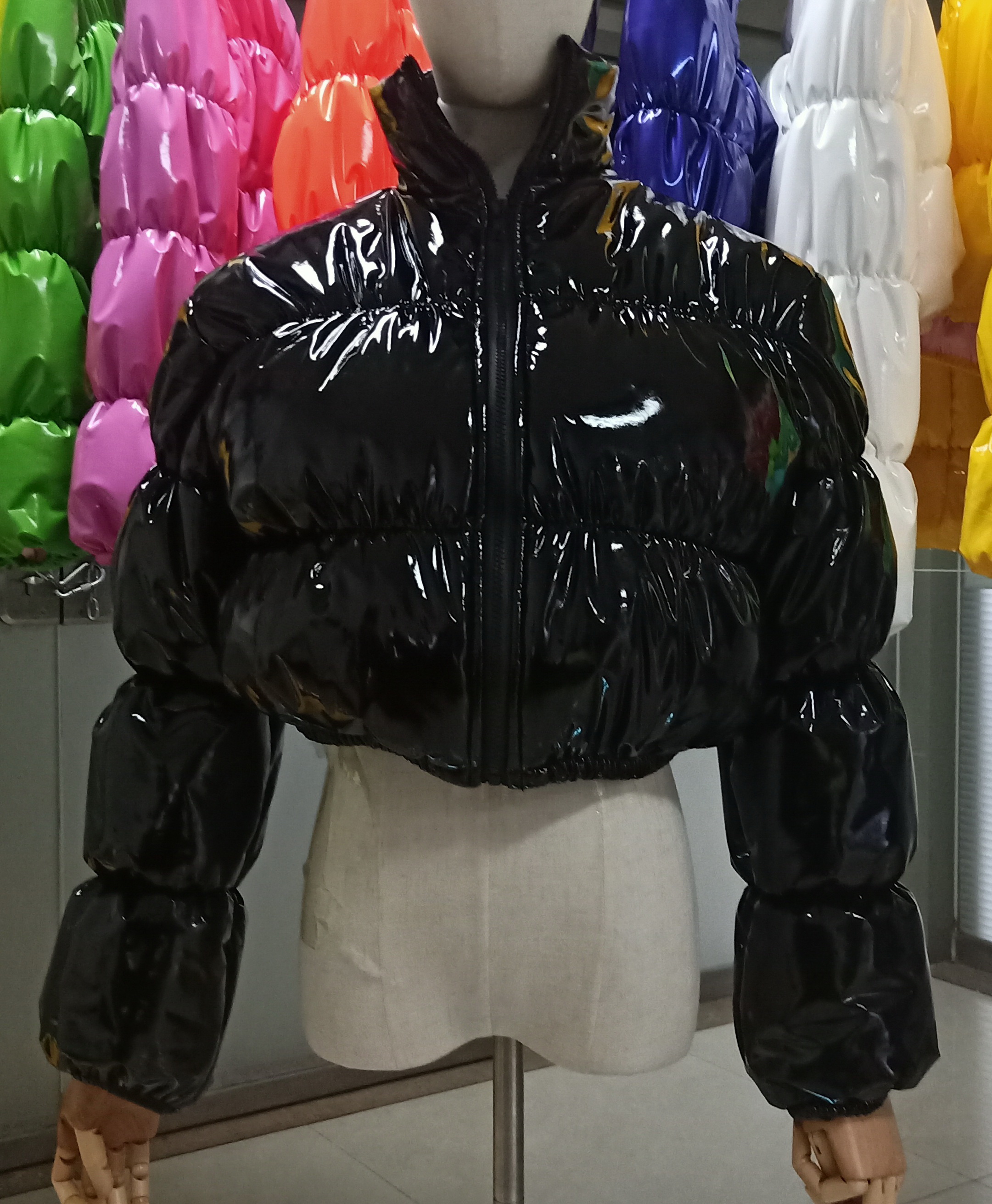 Short down parka jacket