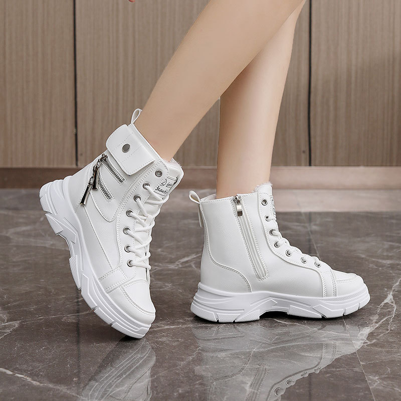 2026 new model Women's Winter Fashion Boots Ankle Height Lace-up Styles Waterproof Breathable Flat Heel Winter Boots