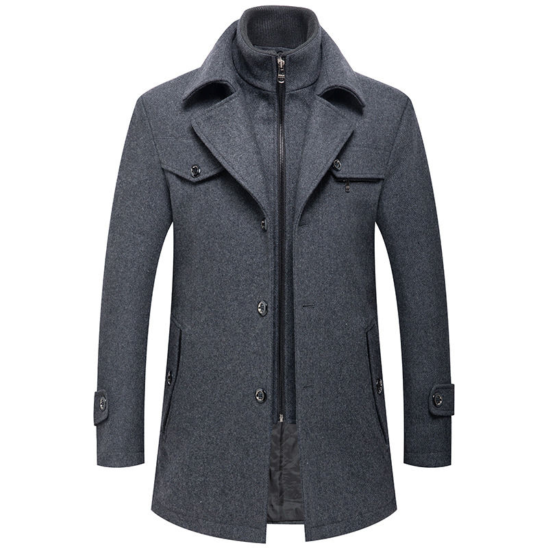 Custom Unisex Beige Overcoat Wool Customized Fashionable Men's Women Cashmere Overcoat Classic Long Winter Wool Coat