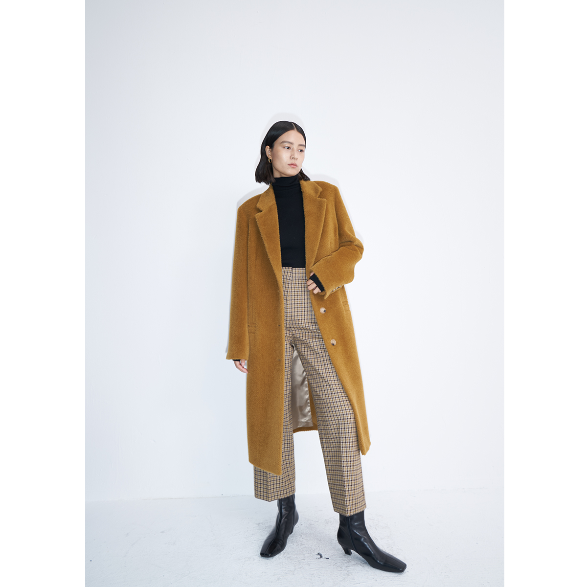 Cashmere Overcoat Luxury Ladies Long Alpaca Coat Wool Coat
