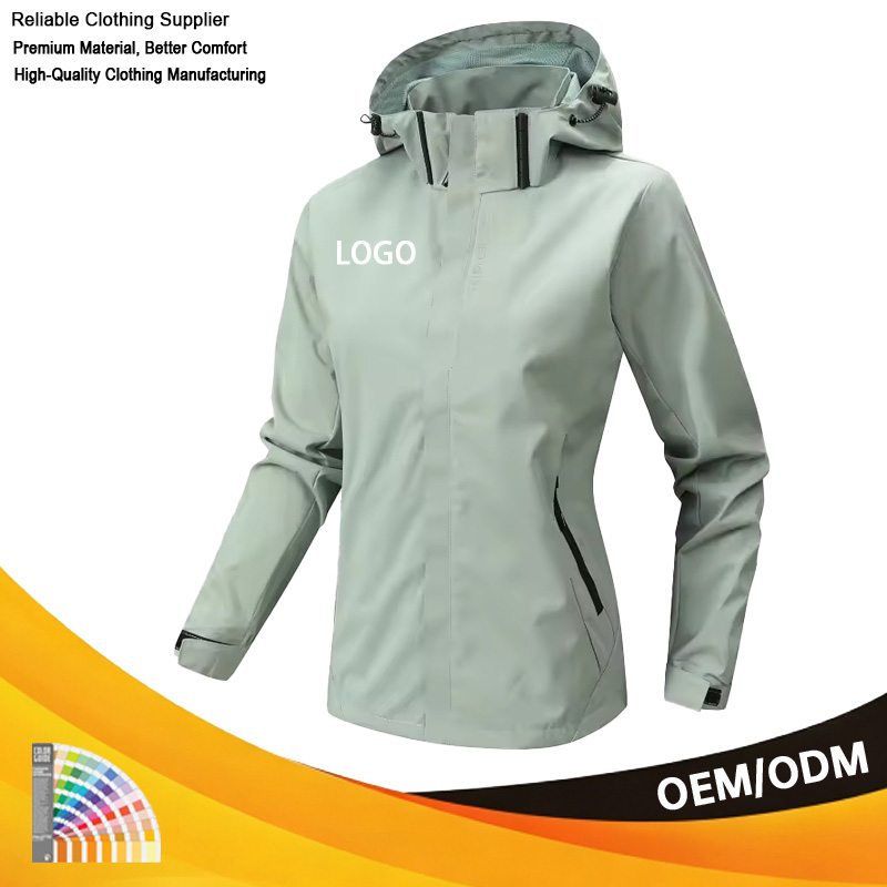 New Products Loose Casual Women Winter Outdoor Jacket Loose Design Logo Printing Plus Size Waterproof Outdoor Jacket For Women