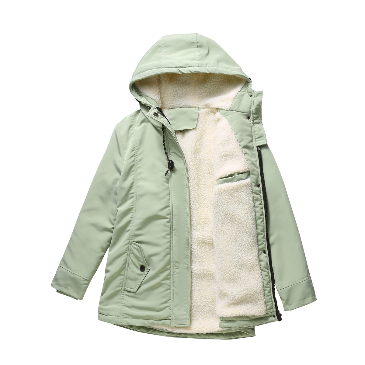 Women's Long Winter Down Jacket with Detachable Hood Thicken Warm Puffer Snowsuit Coat for Winter Warm up