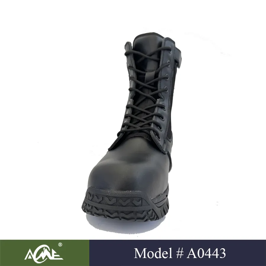 MID-Calf Boots: Genuine Leather Waterproof Combat Footwear for Men