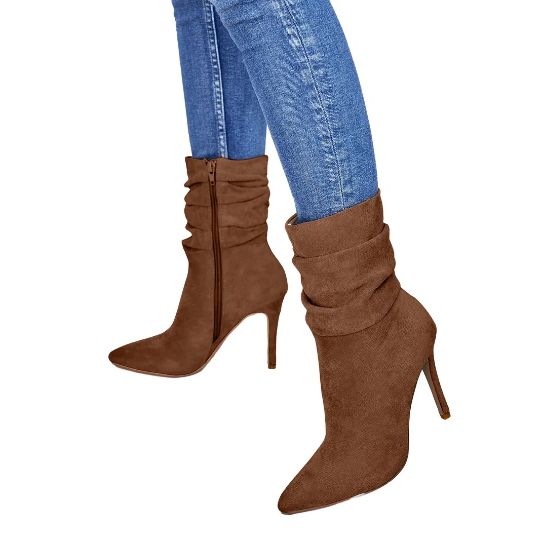 Women's Stiletto Boots Ladies Fashion High Heel Footwear