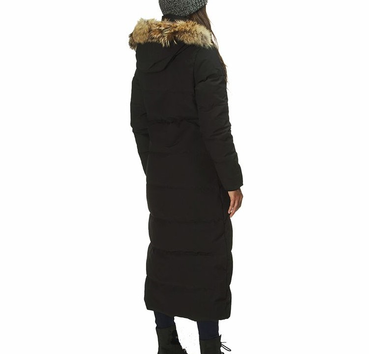 OEM Custom Big Fur Winter Coat Thickened Parka Women Stitching Slim Long Winter Coat Down Cotton Ladies Down Parka Down Jacket