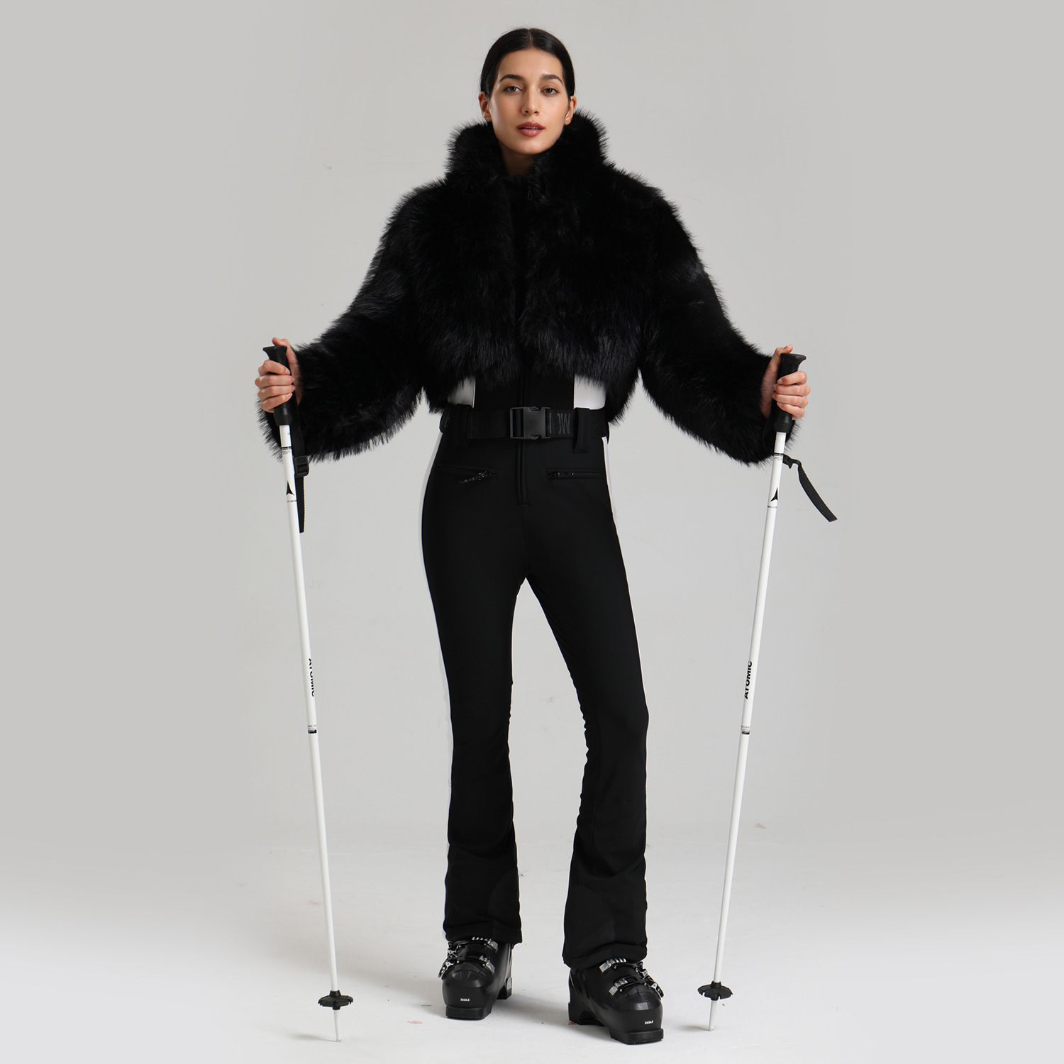 Winter Outdoor Ski Jacket and Ski Pants Waterproof Windproof Parka Women's Ski Set