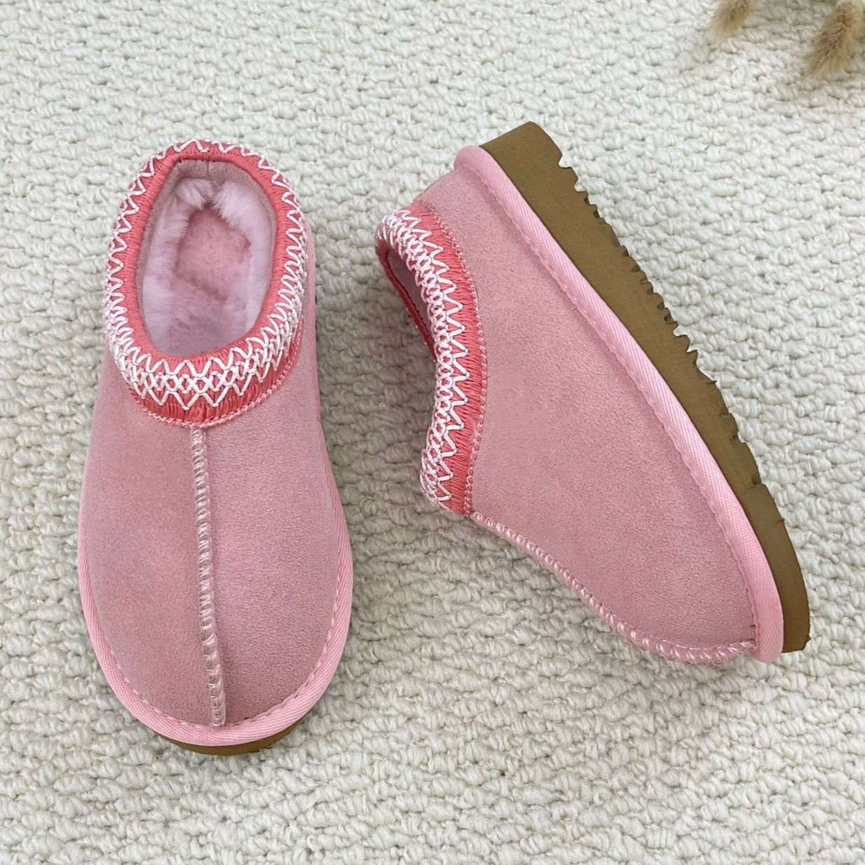 Fashion Warm Designer Boots Women Famous Brands Cow Leather Ankle Boots Shoes Flat Winter Snow Boot for Custom with Logo