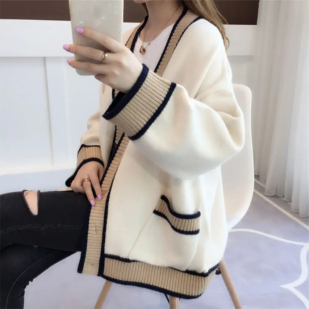 Fashion Stripe Wool Sweater Details 3