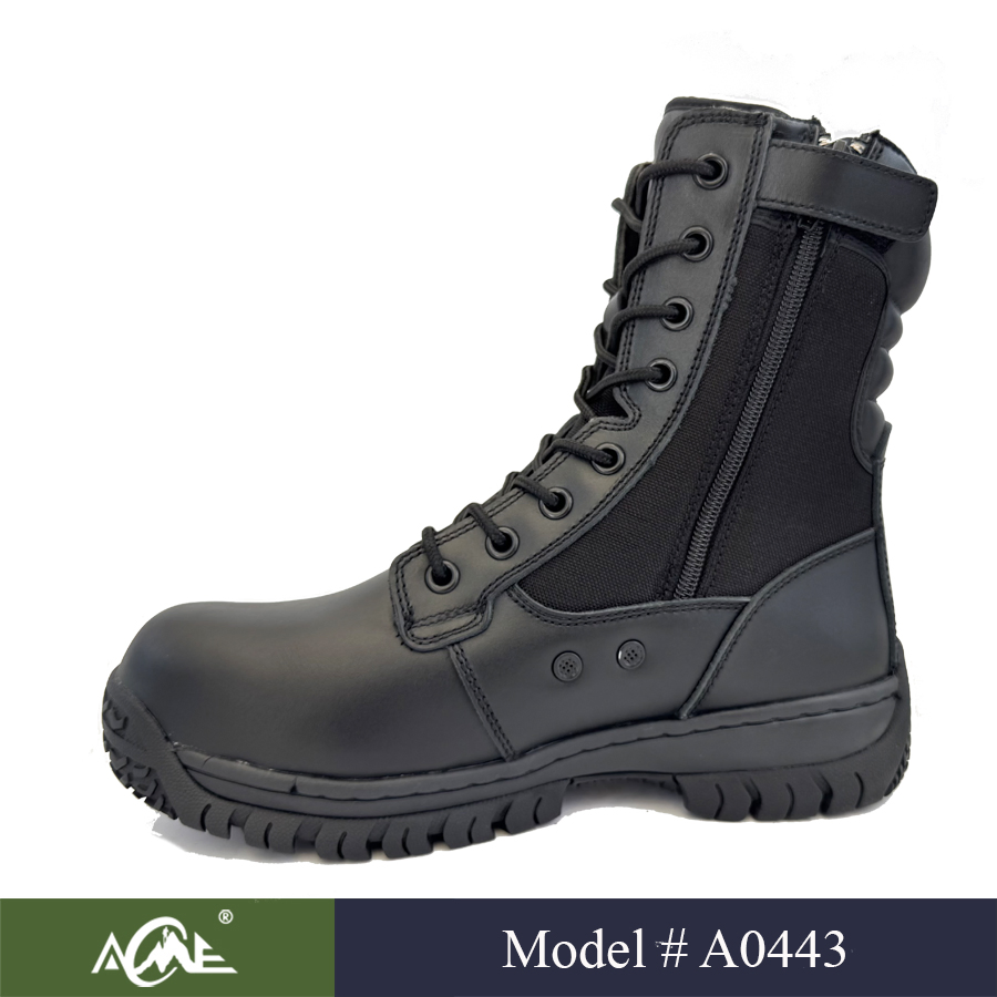 MID-Calf Boots: Genuine Leather Waterproof Combat Footwear for Men