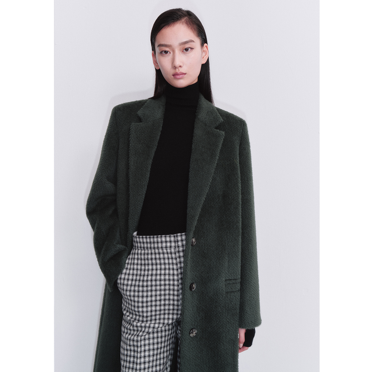 Cashmere Overcoat Luxury Ladies Long Alpaca Coat Wool Coat