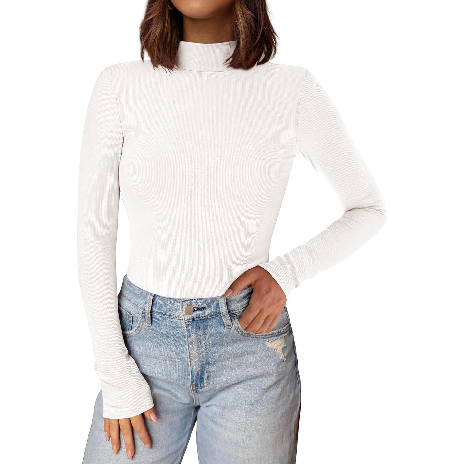 Women's Turtleneck Long Sleeve Shirt 3
