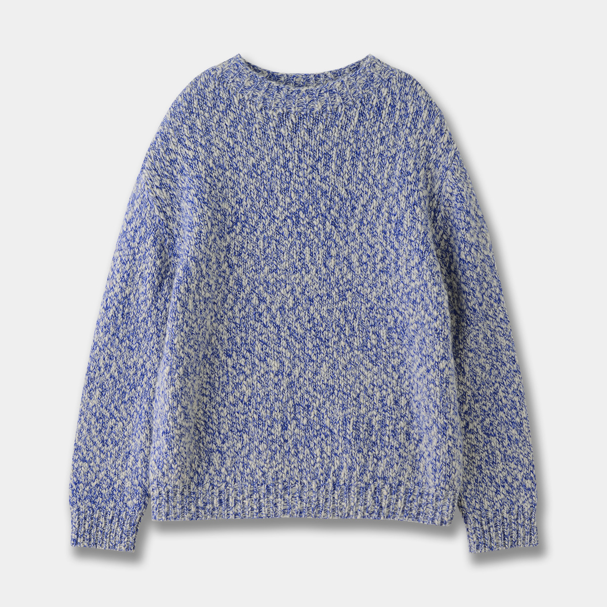 Winter Classic Women's Crew Neck Wool Solid Handmade Breathable Pullover Wool Sweater