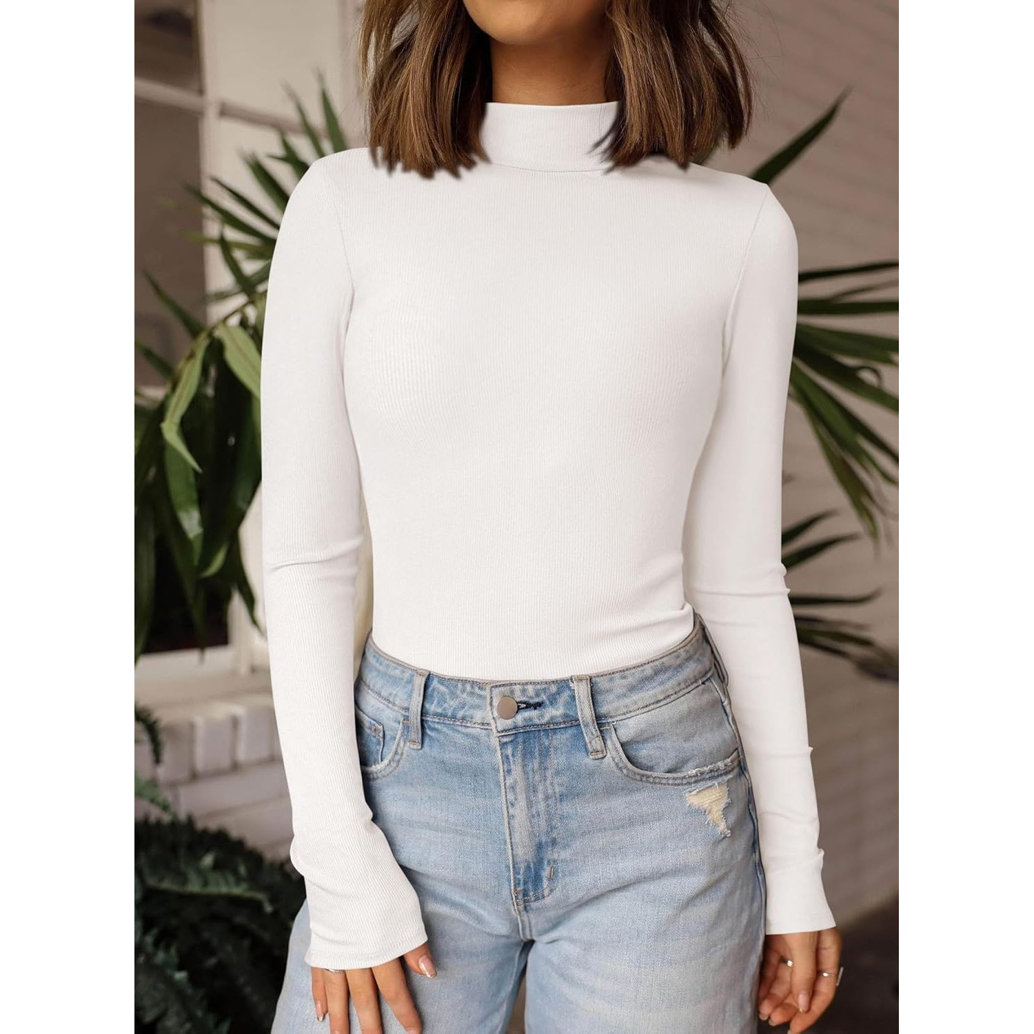 Women's Turtleneck Long Sleeve Shirt 4