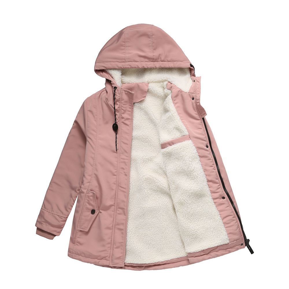 Women's Long Winter Down Jacket with Detachable Hood Thicken Warm Puffer Snowsuit Coat for Winter Warm up