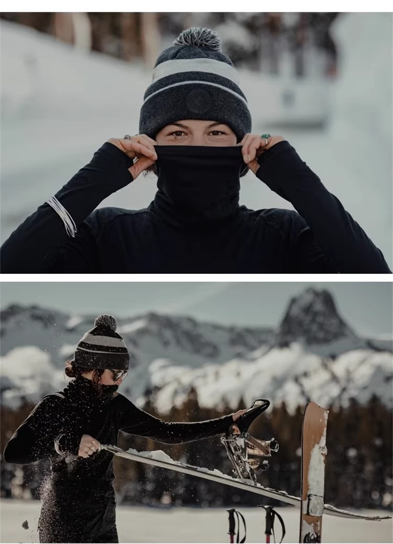 100% Merino Wool Thermal Base Layer Long Sleeve Turtleneck Top for Women Odor-Resistant Winter Outdoor Skiing Hiking Underwear