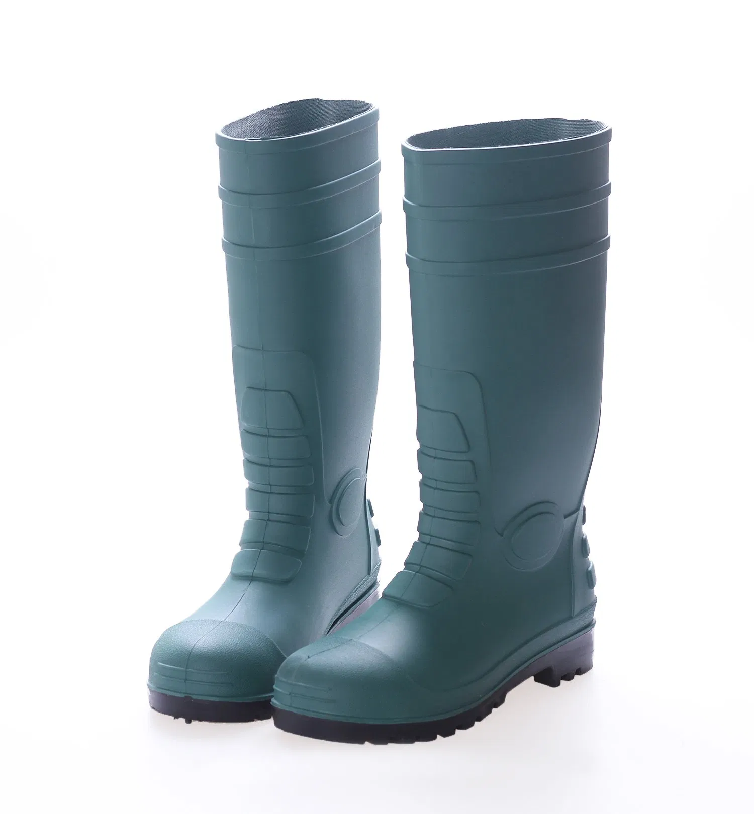 Durable Industrial Construction Working Waterproof Rain Boots Steel Toe PVC Safety Footwear