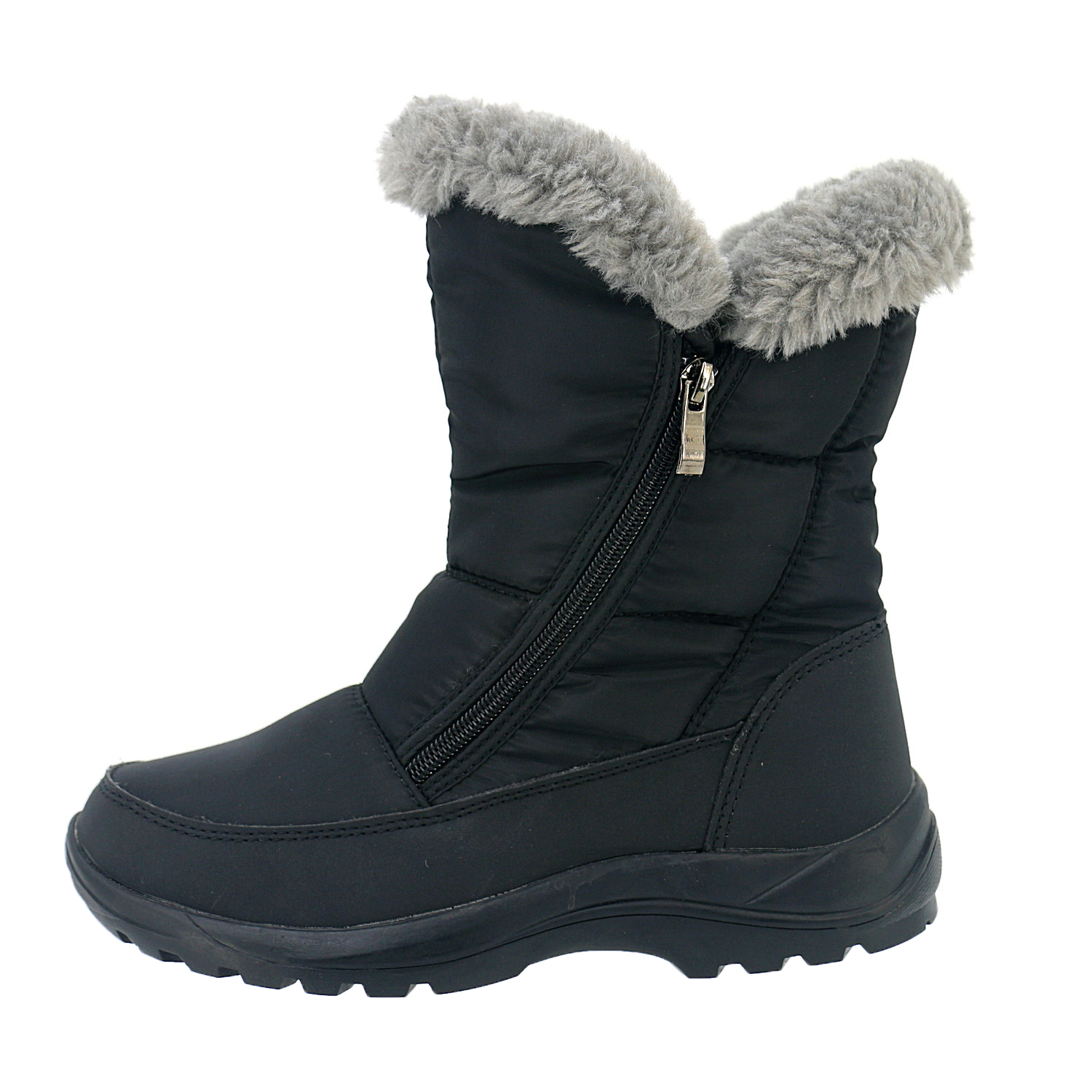 YL521 High Quality Comfortable Outdoor Black Warm Ladies Women's Winter Snow Boots with Fur