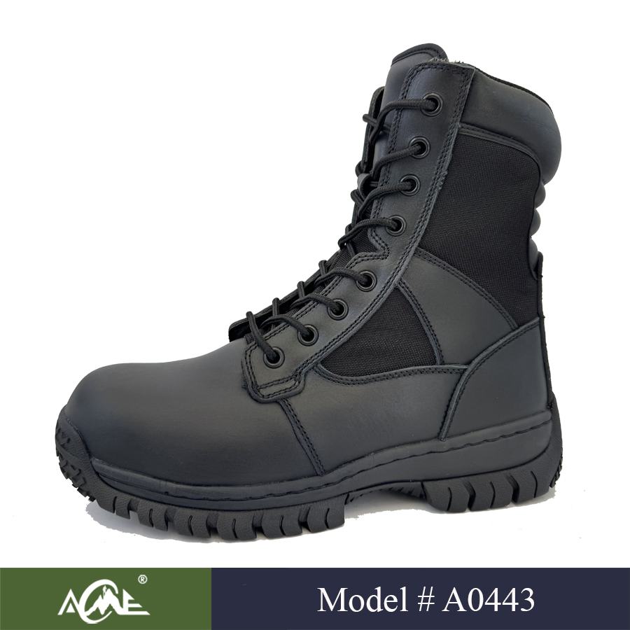 MID-Calf Boots: Genuine Leather Waterproof Combat Footwear for Men