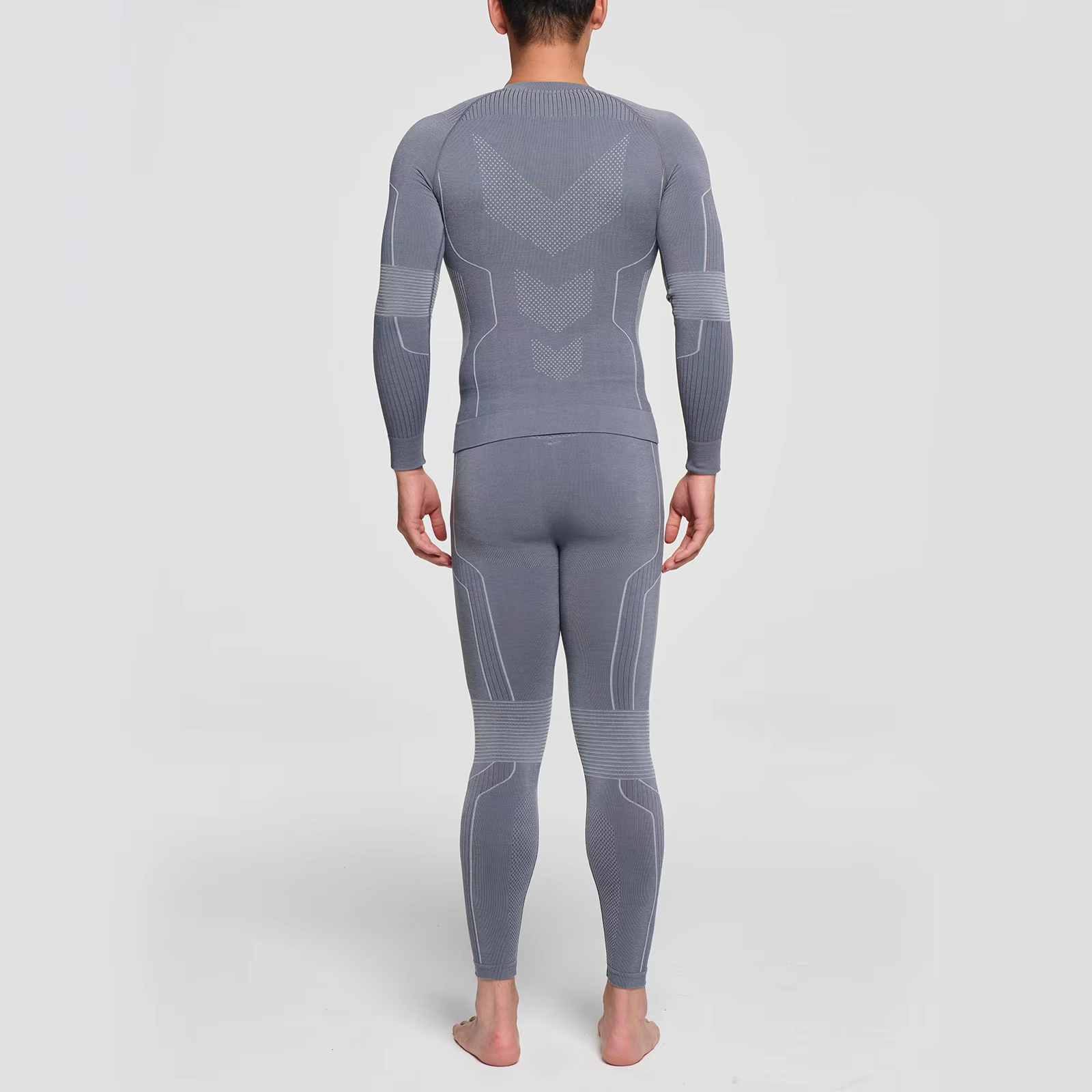 Women's Sports Underwear Fleece Thermal Compression Tights Ski Base Layer Tracksuit Skiing Running Winter Thermal Underwear Set